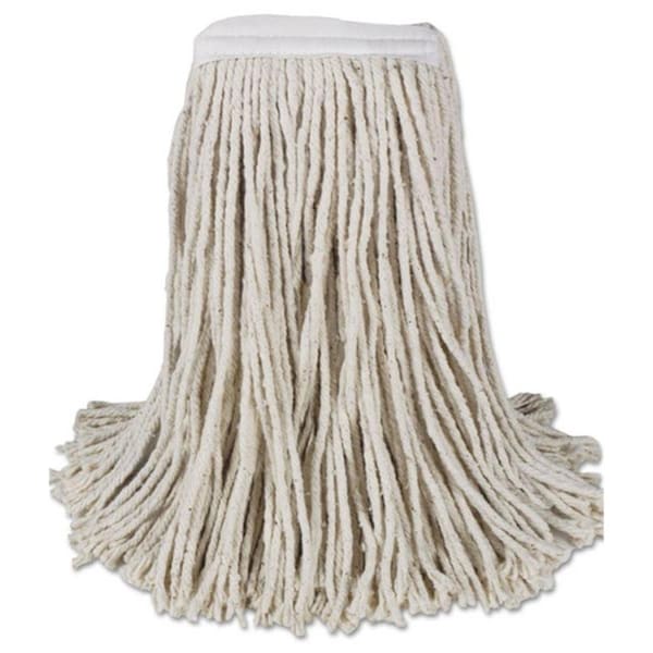 Pinpoint No.16 Band Cotton Cut-End 4-Ply Mop Head - White - 1.25 in. - 12 Per Carton PI2958984 - main